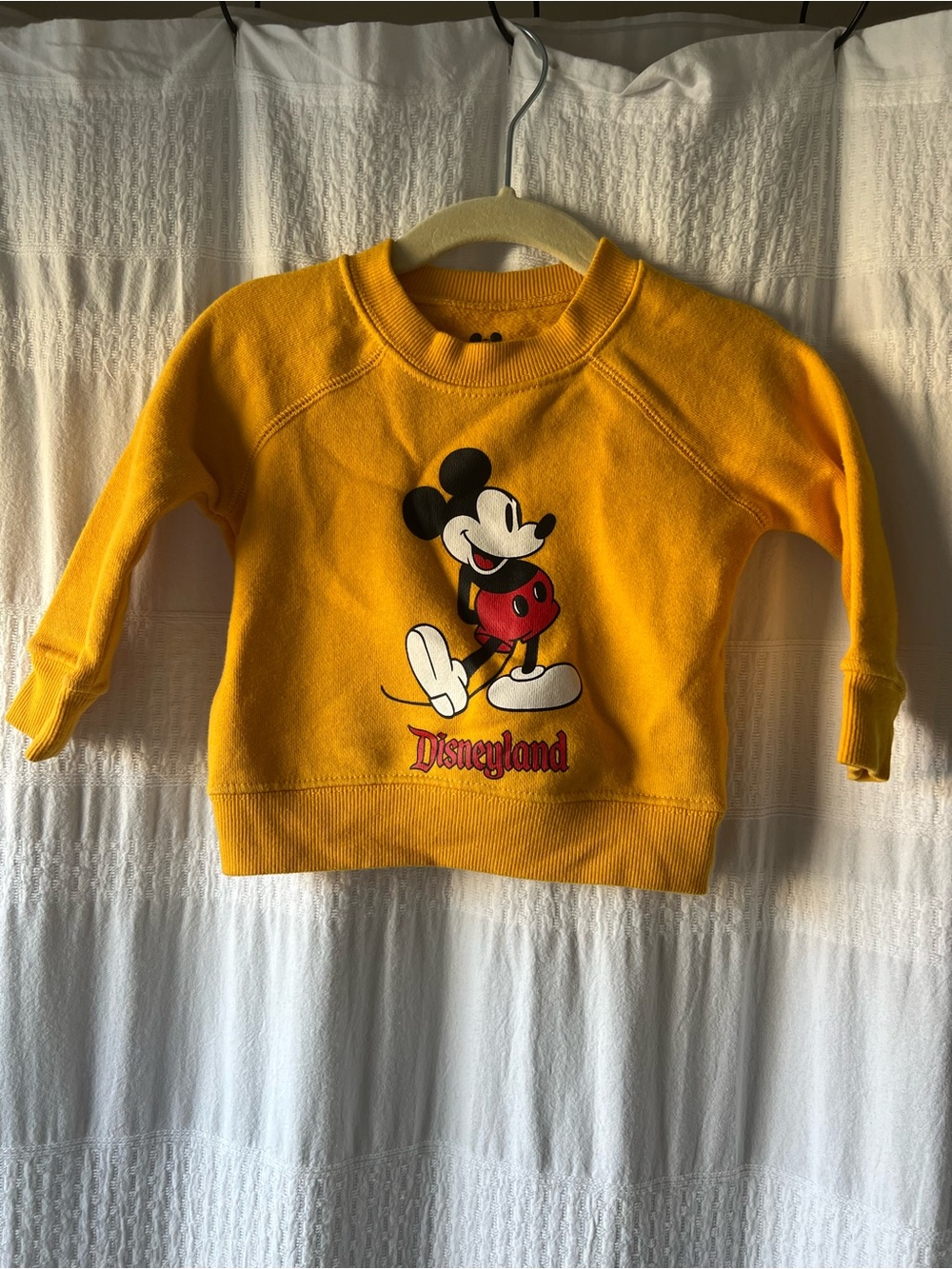 Disney Yellow Mickey Mouse Pullover Sweatshirt